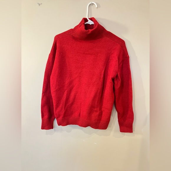 SHEIN Sweaters - SHEIN Vibrant Red Knit Sweater